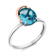 Фото Кольцо из серебра с топазом лондон (арт. 7201/591Плкп)