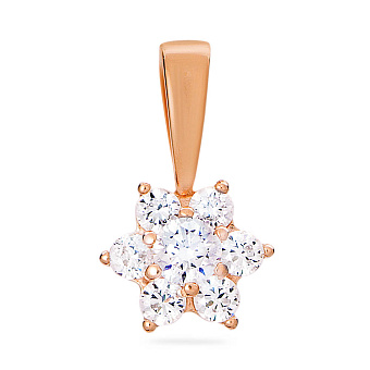 Золотая подвеска с фианитами (арт. 440395)