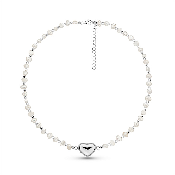 Намисто з перлин зі срібною застібкою (арт. 7507/2303жб) – зображення 1