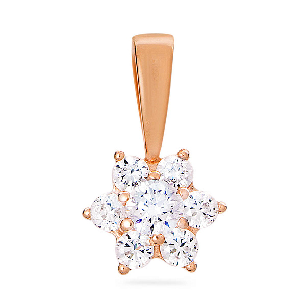 Золота підвіска з фіанітами (арт. 440395) – зображення 1