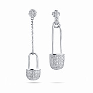 Фото Серебряные пусеты Trendy Style с фианитами (арт. 7518/5339)