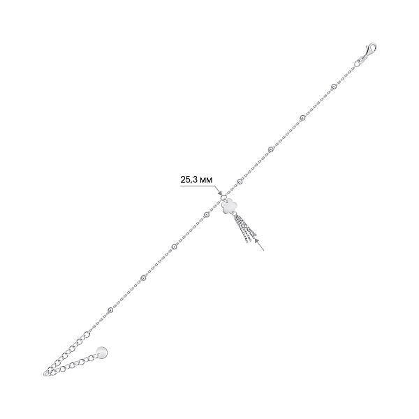 Серебряный браслет Цветок (арт. 7509/4997) – изображение 2