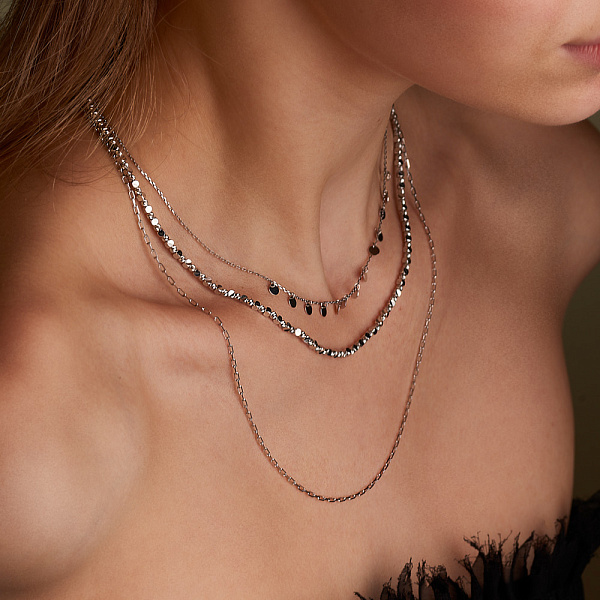 Ланцюжок з білого золота плетіння Якірне (арт. ц306203б) – зображення 2