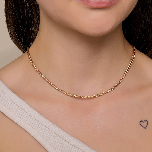 Ювелірний шнурок з золотим замком (арт. 1722.5-10) – зображення 2