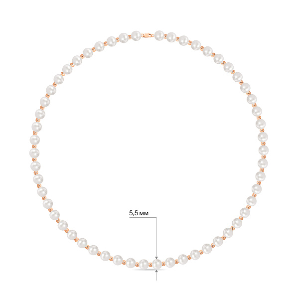 Бусы из жемчуга и золота (арт. 361402) – изображение 6