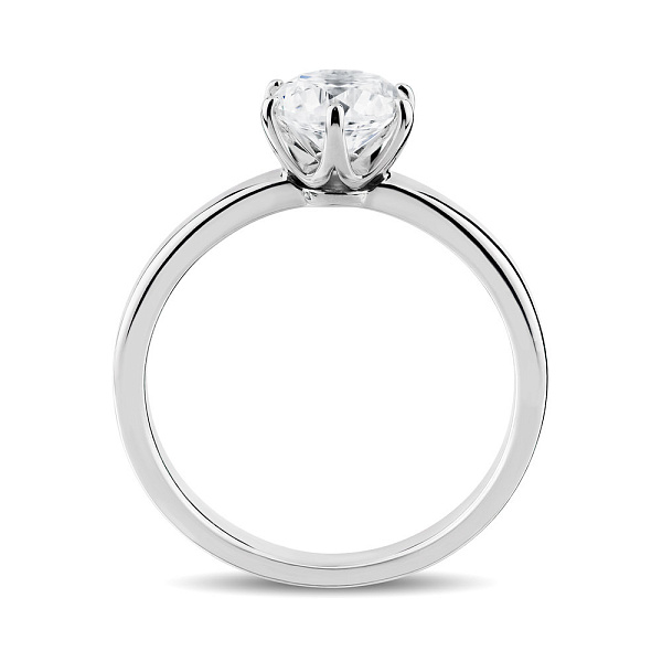 Каблучка з білого золота з діамантом (арт. К01117810036б) – зображення 2