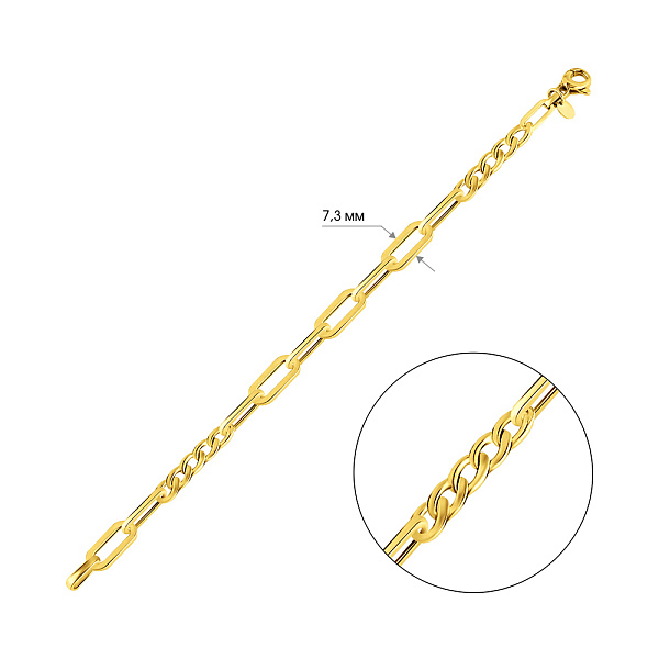 Браслет из желтого золота без камней (арт. 326488ж) – изображение 3