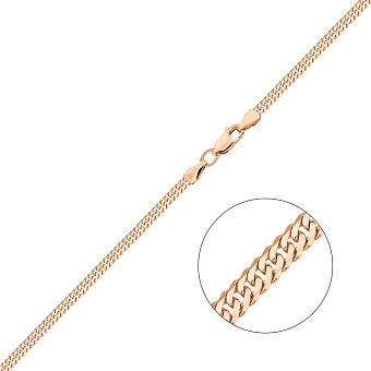 Цепочка из красного золота в плетении Ромб (арт. ц303006п)