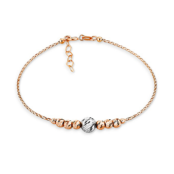 Фото Золотий жіночий браслет Orbit (арт. 323333кб)