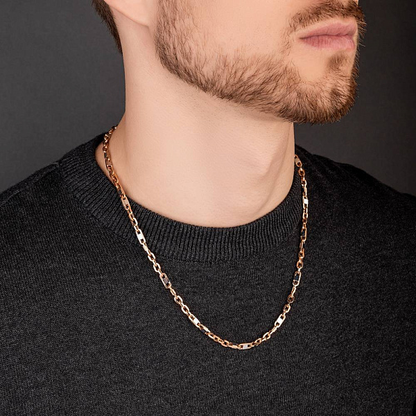 Золотая цепочка с родированием (арт. 352474р) – изображение 5