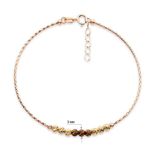 Золотой женский браслет Orbit (арт. 323328кжкр) – изображение 4