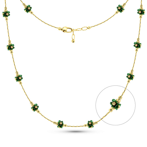 Колье из желтого золота Francelli (арт. 352699жз) – изображение 1
