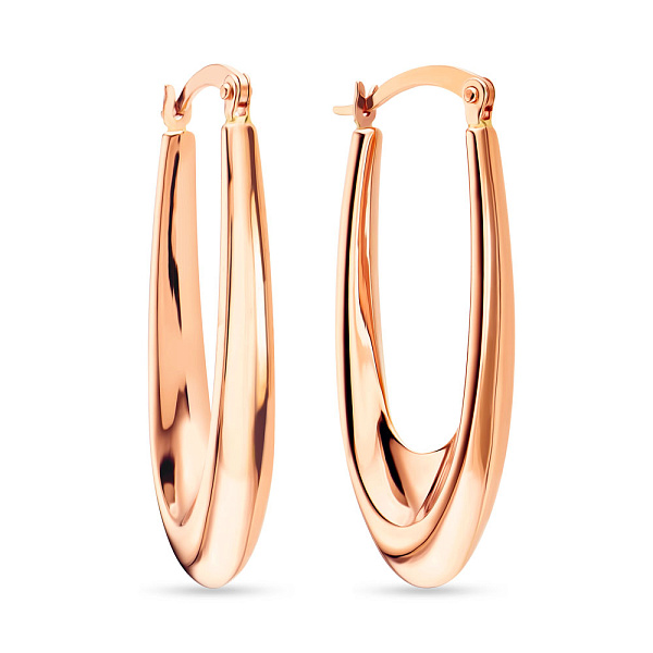 Сережки из красного золота (арт. 107660/25) – изображение 1