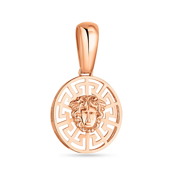 Золотой подвес Олимпия с греческим орнаментом (арт. 424615) – изображение 1