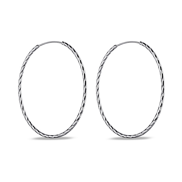 Серебряные серьги без камней (арт. 7502/9821/55) – изображение 1