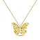 Золотое колье Бабочка Francelli (арт. 352713ж) – изображение 1