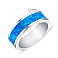 Серебряное кольцо с опалом (арт. 7501/4094Пос) – изображение 2