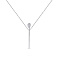 Серебряное колье "Спичка" с фианитами (арт. 7507/976) – изображение 1