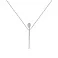 Серебряное колье "Спичка" с фианитами (арт. 7507/976) – изображение 1