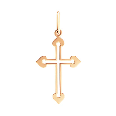 Крестик из красного золота  (арт. 440872/25)