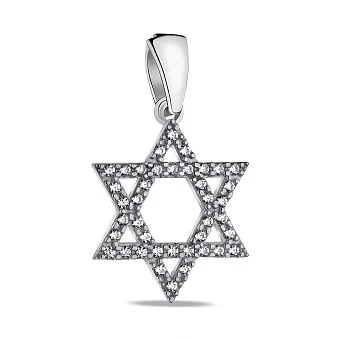 Серебряная подвеска Звезда Давида (арт. 7503/А114пю)