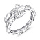 Серебряное кольцо змея с фианитами (арт. 7501/8499) – изображение 2