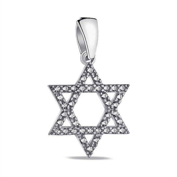 Срібна підвіска Зірка Давида (арт. 7503/А114пю) – зображення 1