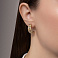 Серьги из желтого золота Francelli (арт. 1092212жба) – изображение 2