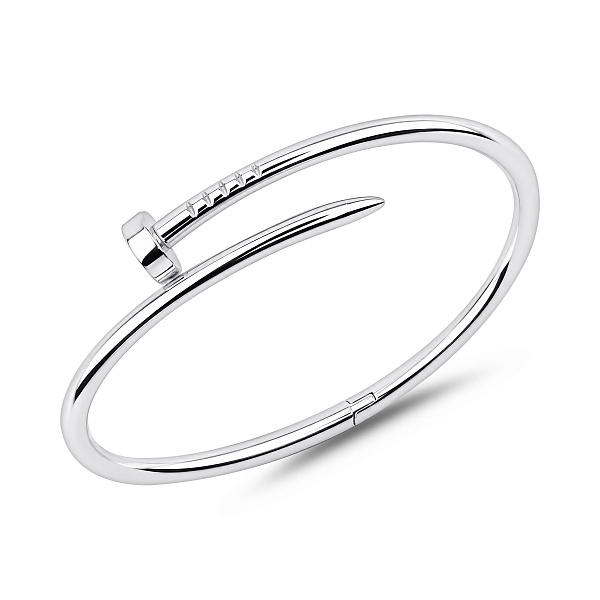 Серебряный жесткий браслет в форме гвоздя (арт. 7509/5424) – изображение 1