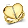 Золота каблучка Francelli Серце з діамантами (арт. К141382005ж) – зображення 8