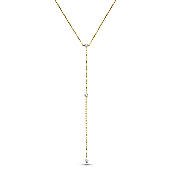 Золотое колье-галстук без камней (арт. 360177жб) – изображение 1