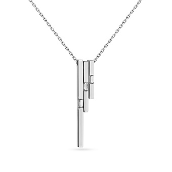 Фото Колье из белого золота с фианитами (арт. 351299б)