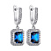 Серебряные серьги-подвески с фианитами (арт. 7502/СК2ФЛТ/430) – изображение 1