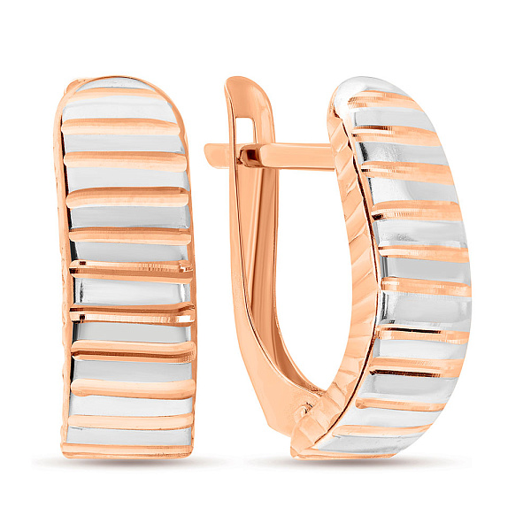 Золотые серьги без камней (арт. 121316) – изображение 1