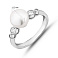 Серебряное кольцо с жемчугом (арт. 7501/4193жб) – изображение 2