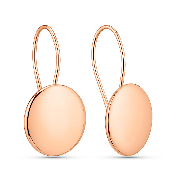 Серьги из красного золота (арт. 105733/3) – изображение 1