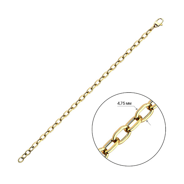 Золотий браслет Francelli (арт. 324813ж) – зображення 2