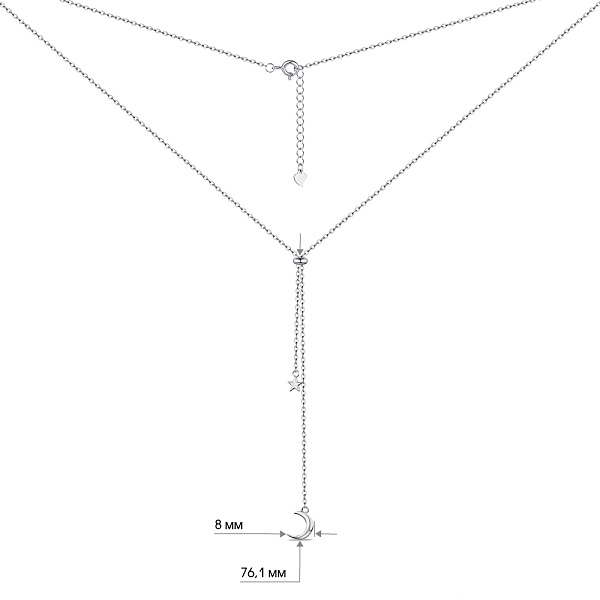 Серебряное колье-трансформер (арт. 7507/КЛ2/1013) – изображение 3
