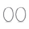 Серебряные серьги-кольца без камней (арт. 7502/9850/30)