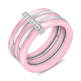 Кольцо из серебра и керамики (арт. 7501/2070047кмр)