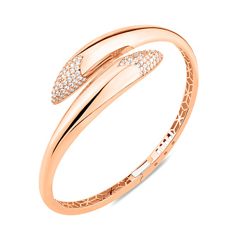 Браслет из красного золота с фианитами (арт. 3261248)