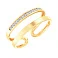 Фаланговое кольцо из желтого золота (арт. 140841жф) – изображение 1
