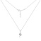 Серебряное колье Птица с фианитами (арт. 7507/2692) – изображение 2