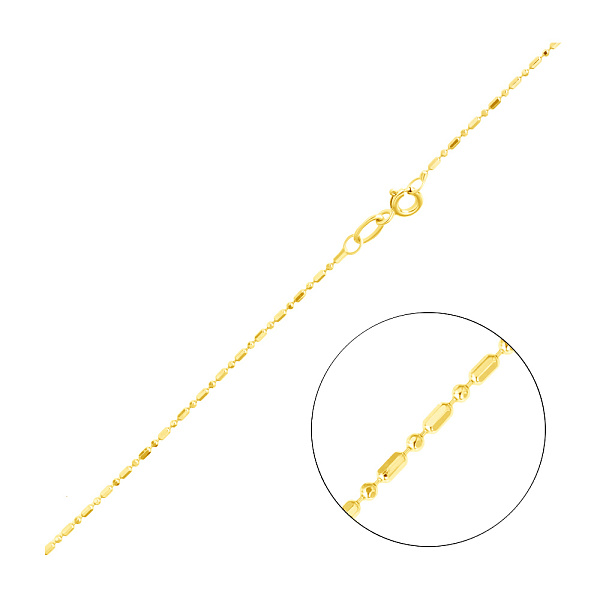 Цепочка с плетением Гольф фантазийный из желтого золота (арт. ц3016304ж) – изображение 1