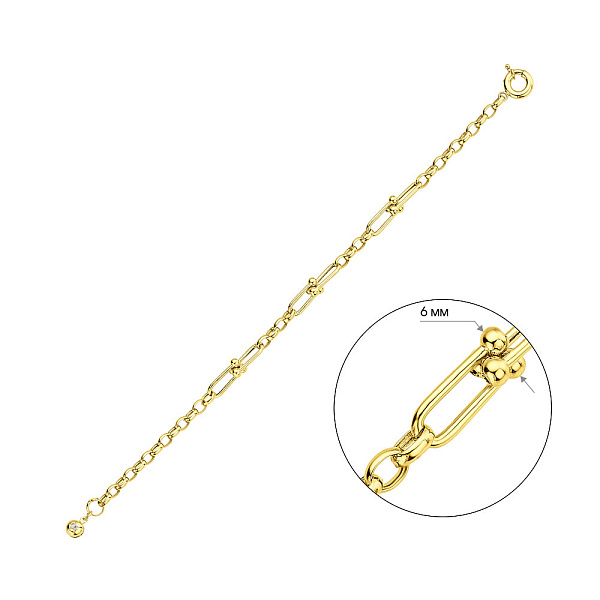 Браслет из желтого золота (арт. 326768ж) – изображение 4