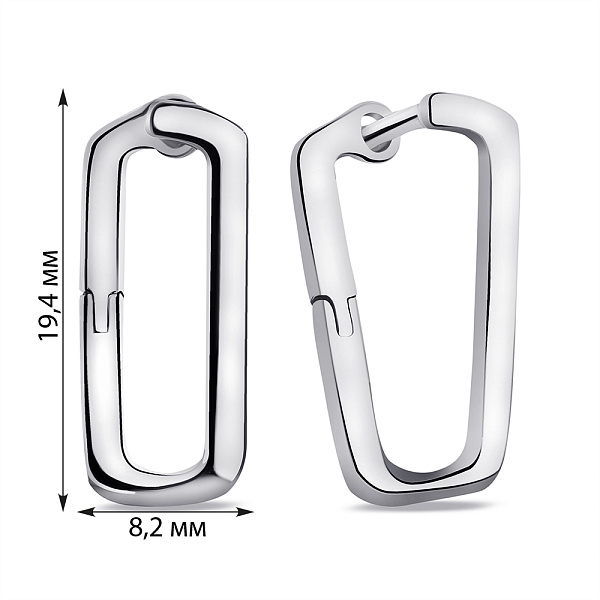 Серебряные серьги (арт. 7502/9800) – изображение 2