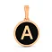 Золотой подвес Буква А с эмалью (арт. 440994еч) – изображение 1