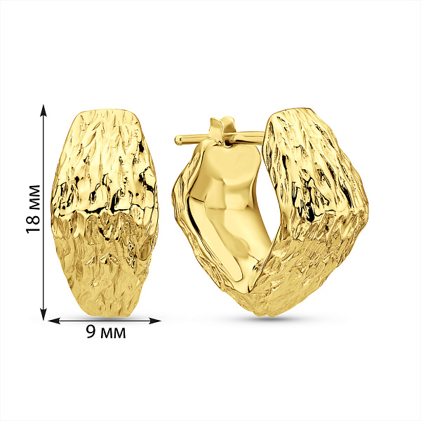 Золотые серьги Francelli (арт. 1091877ж) – изображение 4