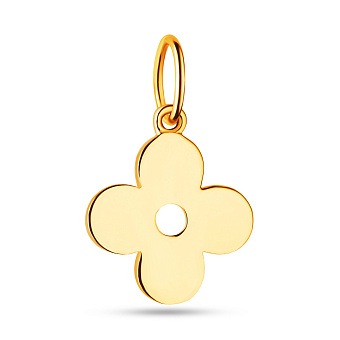 Підвіс з жовтого золота без каміння (арт. 424254ж)