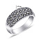 Серебряное кольцо с марказитами (арт. 7401/084мкр) – изображение 2